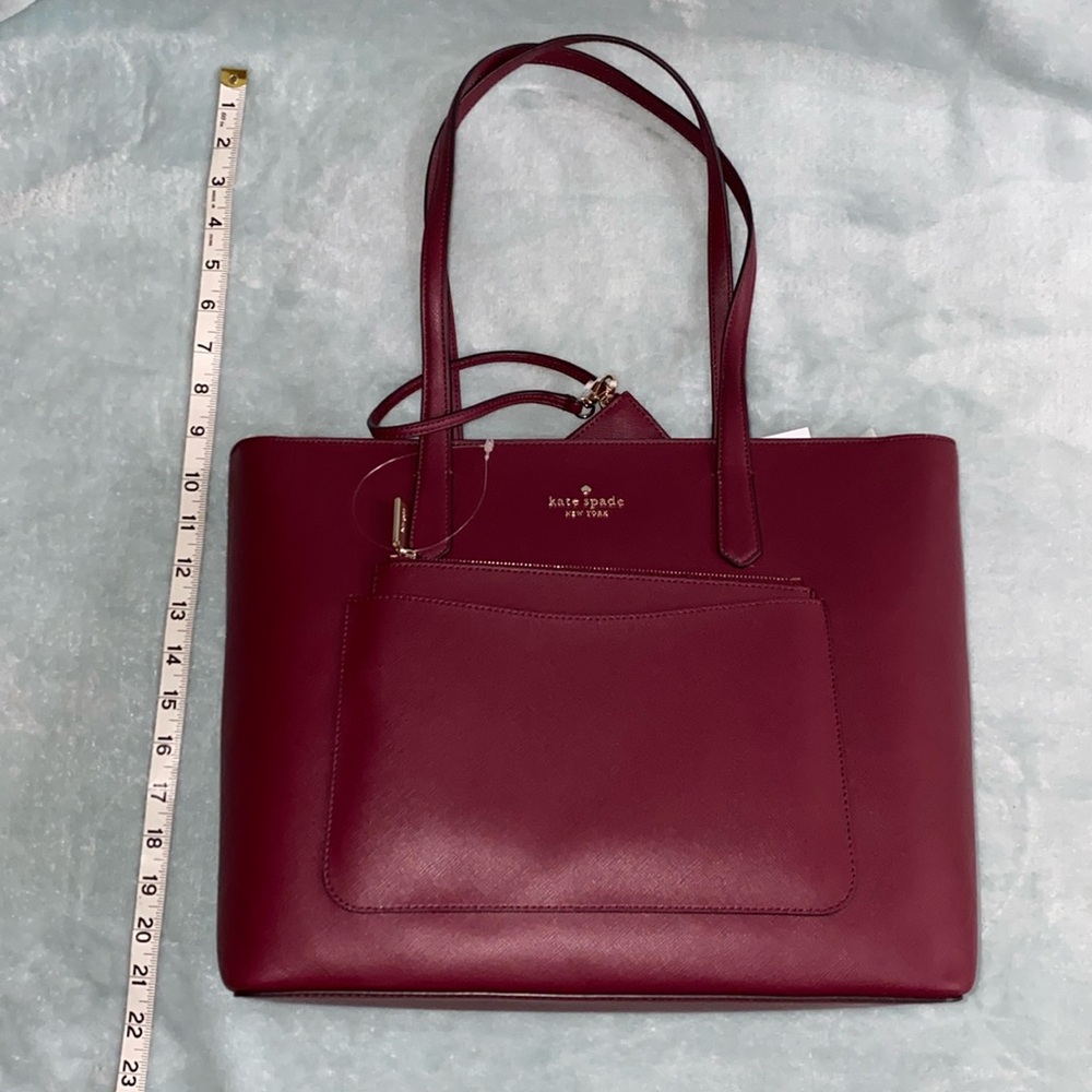 🤩BEAUTIFUL KATE SPADE ♠️ Staci pvc large tote set - Picture 5 of 16